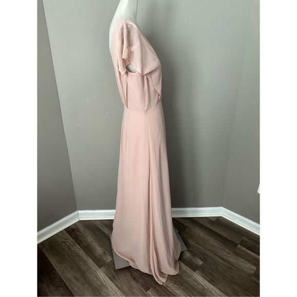 MONIQUE LHUILLIER BRIDESMAIDS Gwen A Line Gown - Picture 9 of 12